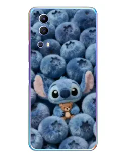 Чехол для Vivo Y72 с картинкой «Стич и голубика»