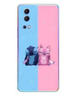 Чехол для Vivo Y72 с картинкой «Stitch и Angel Love»