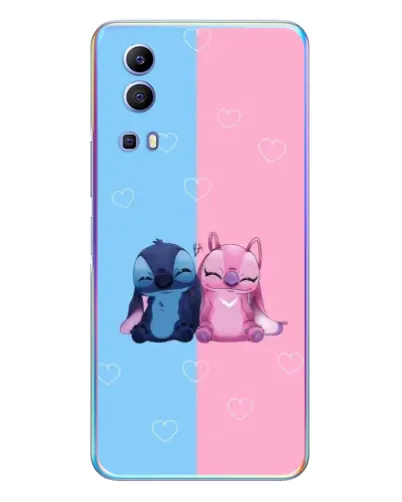 Чехол для Vivo Y72 с картинкой «Stitch и Angel Love»