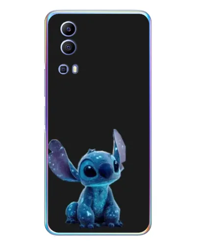 Чехол для Vivo Y72 с картинкой «Стич на черном»