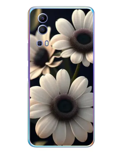 Чехол для Vivo Y72 с картинкой «Белые маргаритки макро» Чехол для Vivo Y72 с картинкой «Белые маргаритки макро»