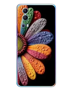 Чехол для Vivo Y72 с картинкой «Радужный цветок» Чехол для Vivo Y72 с картинкой «Радужный цветок»