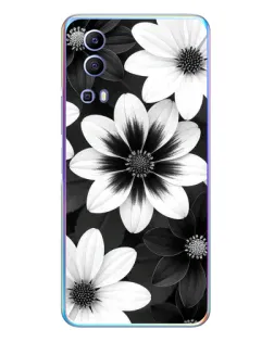 Чехол для Vivo Y72 с картинкой «Монохромные астры» Чехол для Vivo Y72 с картинкой «Монохромные астры»