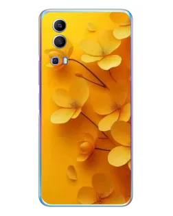 Чехол для Vivo Y72 с картинкой «Золотые лепестки» Чехол для Vivo Y72 с картинкой «Золотые лепестки»