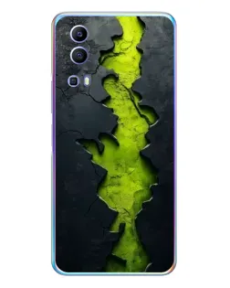 Чехол для Vivo Y72 с картинкой «Салатовый разлом скалы» Чехол для Vivo Y72 с картинкой «Салатовый разлом скалы»