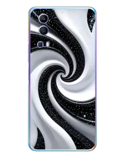 Чехол для Vivo Y72 с картинкой «Черно-белая спираль» Чехол для Vivo Y72 с картинкой «Черно-белая спираль»