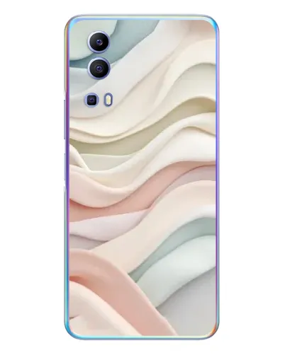 Чехол для Vivo Y72 с картинкой «Пастельные нежные волны» Чехол для Vivo Y72 с картинкой «Пастельные нежные волны»