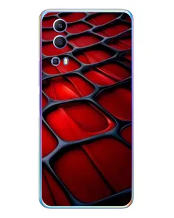 Чехол для Vivo Y72 с картинкой «Красная глянцевая сетка» Чехол для Vivo Y72 с картинкой «Красная глянцевая сетка»