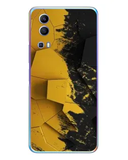 Чехол для Vivo Y72 с картинкой «Золотые осколки геометрии» Чехол для Vivo Y72 с картинкой «Золотые осколки геометрии»