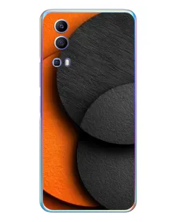 Чехол для Vivo Y72 с картинкой «Геометрия оранжевых кругов» Чехол для Vivo Y72 с картинкой «Геометрия оранжевых кругов»