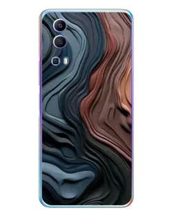 Чехол для Vivo Y72 с картинкой «Цветные волны каньона» Чехол для Vivo Y72 с картинкой «Цветные волны каньона»
