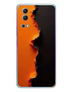 Чехол для Vivo Y72 с картинкой «Оранжевый разлом» Чехол для Vivo Y72 с картинкой «Оранжевый разлом»