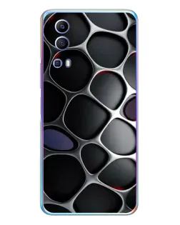 Чехол для Vivo Y72 с картинкой «Объемная темная решетка» Чехол для Vivo Y72 с картинкой «Объемная темная решетка»
