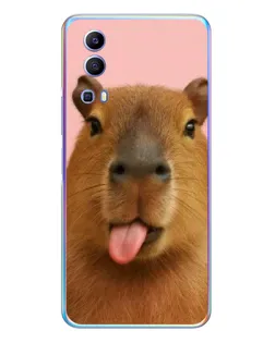 Чохол для Vivo Y72 з картинкою «Капібара з язиком» Чохол для Vivo Y72 з картинкою «Капібара з язиком»