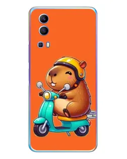 Чохол для Vivo Y72 з картинкою «Капібара на скутері» Чохол для Vivo Y72 з картинкою «Капібара на скутері»