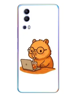 Чохол для Vivo Y72 з картинкою «Капібара з ноутбуком» Чохол для Vivo Y72 з картинкою «Капібара з ноутбуком»