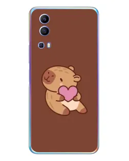 Чохол для Vivo Y72 з картинкою «Капібара з серцем» Чохол для Vivo Y72 з картинкою «Капібара з серцем»