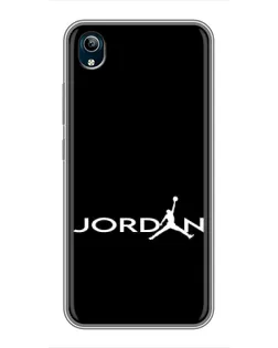 Чехол для Vivo Y91C с картинкой «Jordan White Logo»