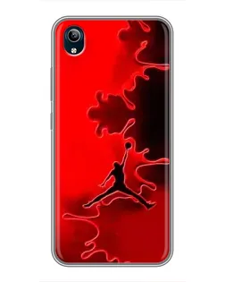 Чехол для Vivo Y91C с картинкой «Jordan Red Smoke»