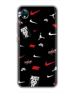 Чехол для Vivo Y91C с картинкой «Nike Mix Pattern»