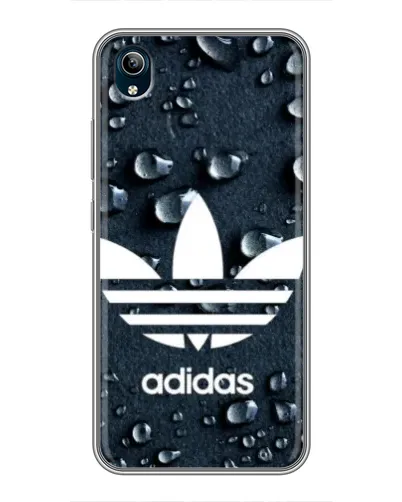 Чехол для Vivo Y91C с картинкой «Adidas Trefoil Blue»
