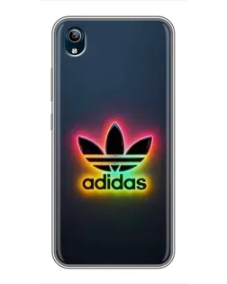 Чехол для Vivo Y91C с картинкой «Неоновый Adidas»