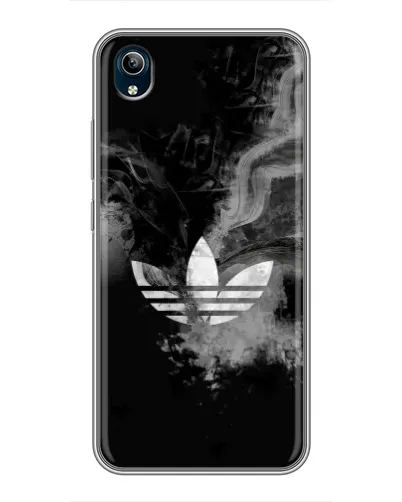 Чехол для Vivo Y91C с картинкой «Абстрактный дым Adidas»