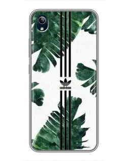 Чехол для Vivo Y91C с картинкой «Пальмовые листья адидас»
