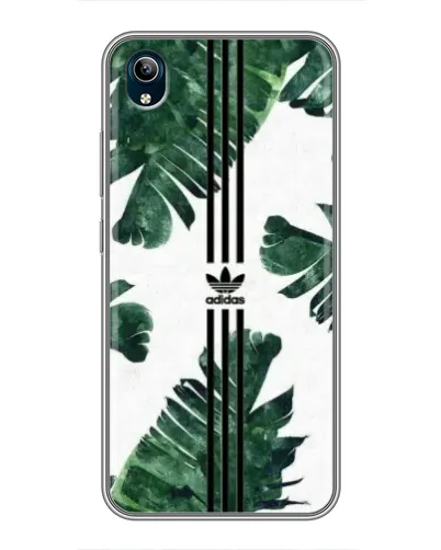 Чехол для Vivo Y91C с картинкой «Пальмовые листья адидас»