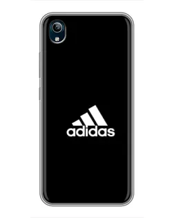 Чехол для Vivo Y91C с картинкой «Черная классика Adidas»