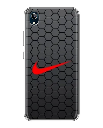 Чехол для Vivo Y91C с картинкой «Nike — карбоновая сетка» Чехол для Vivo Y91C с картинкой «Nike — карбоновая сетка»