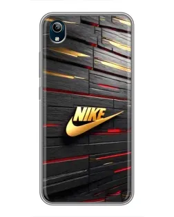 Чехол для Vivo Y91C с картинкой «Золотой Nike на металле» Чехол для Vivo Y91C с картинкой «Золотой Nike на металле»