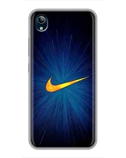Чехол для Vivo Y91C с картинкой «Синий пульс Nike» Чехол для Vivo Y91C с картинкой «Синий пульс Nike»