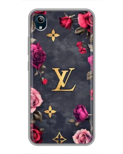 Чехол для Vivo Y91C с картинкой «Цветочный Louis Vuitton»