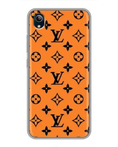 Чехол для Vivo Y91C с картинкой «Оранжевый стиль LV»