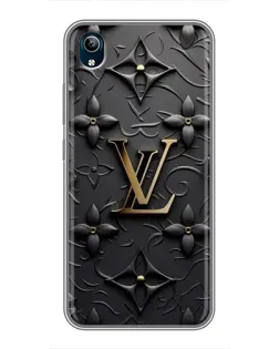 Чехол для Vivo Y91C с картинкой «Кожаная текстура LV»