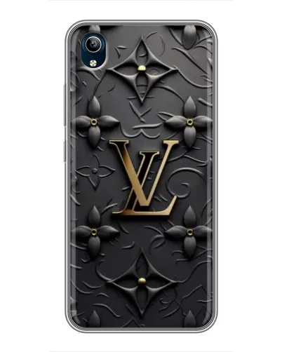 Чехол для Vivo Y91C с картинкой «Кожаная текстура LV»