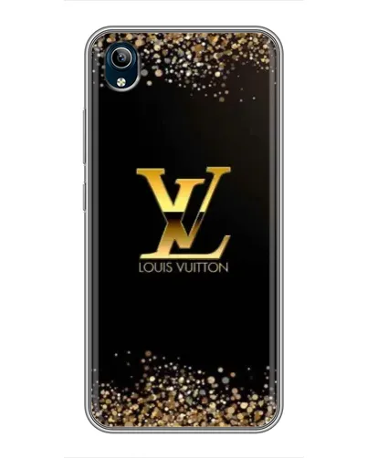 Чехол для Vivo Y91C с картинкой «LV — золотые искры»