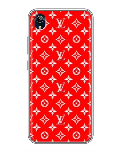 Чехол для Vivo Y91C с картинкой «Яркий паттерн LV»