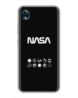 Чехол для Vivo Y91C с картинкой «NASA — технический принт» Чехол для Vivo Y91C с картинкой «NASA — технический принт»
