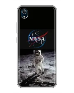 Чехол для Vivo Y91C с картинкой «Астронавт на Луне» Чехол для Vivo Y91C с картинкой «Астронавт на Луне»