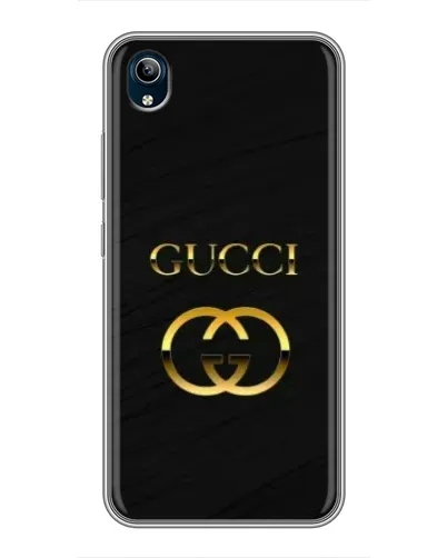 Чохол для Vivo Y91C з картинкою «Золотий логотип Gucci»