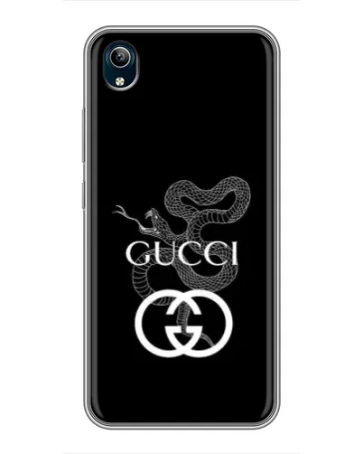 Чохол для Vivo Y91C з картинкою «Gucci — срібна змія»