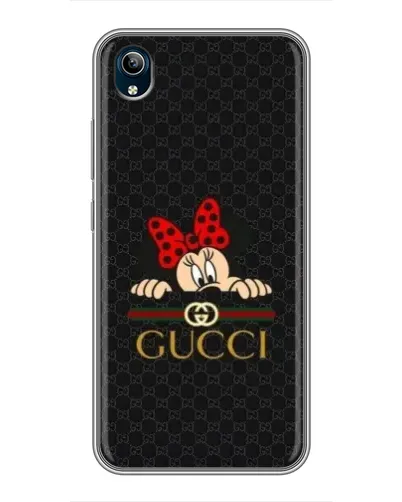 Чохол для Vivo Y91C з картинкою «Мінні Маус Gucci — чорний»