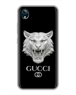 Чохол для Vivo Y91C з картинкою «Gucci — срібний лев»