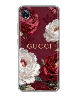 Чохол для Vivo Y91C з картинкою «Gucci — бордові троянди»