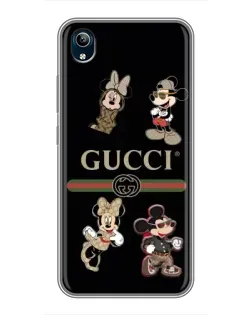 Чохол для Vivo Y91C з картинкою «Gucci — герої Disney та монограма»