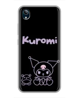 Чохол для Vivo Y91C з картинкою «Kuromi — чорний мінімалізм» Чохол для Vivo Y91C з картинкою «Kuromi — чорний мінімалізм»