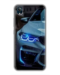 Чехол для Vivo Y91C с картинкой «Взгляд BMW с синими фарами» Чехол для Vivo Y91C с картинкой «Взгляд BMW с синими фарами»