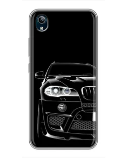 Чехол для Vivo Y91C с картинкой «Темный силуэт BMW»